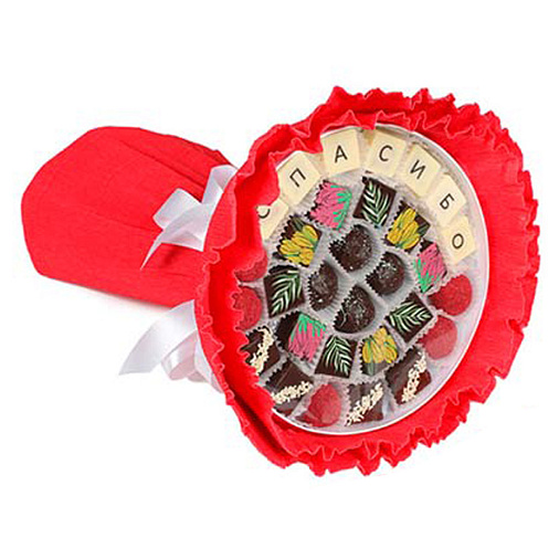 "Спасибо" букет из конфет ручной работы 265г