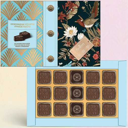 Набор шоколадных конфет (голубой)