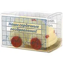 Шоколадная машина скорой помощи из белого шоколада 35г