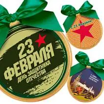 23 февраля медали шоколадные в ассортименте