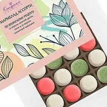 Набор мармелада со вкусом зеленая дыня, личи, сливочная намелака 270г