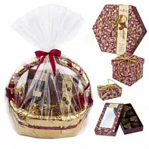 Корзина Конфаэль набор шоколада, конфет, драже 2740г
